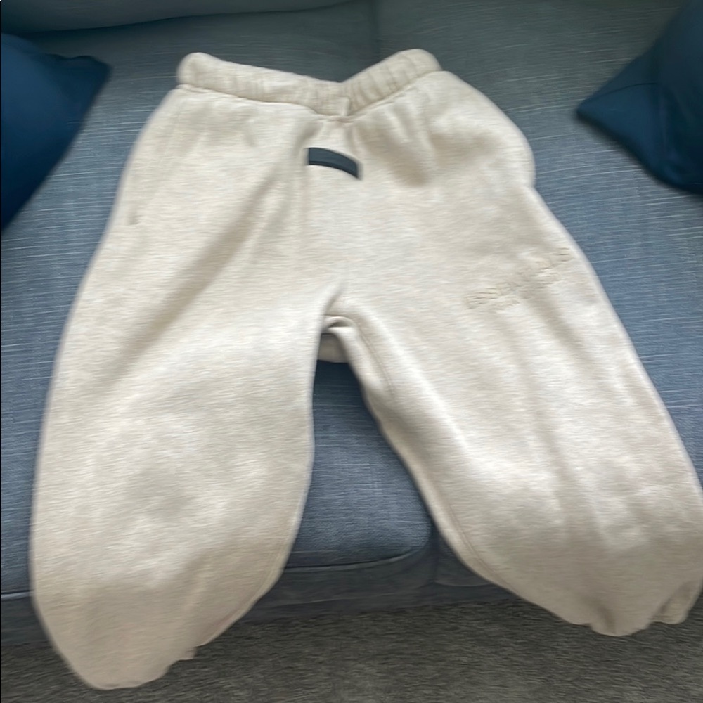 Essentials Cream Sweatpants Relaxed Fit